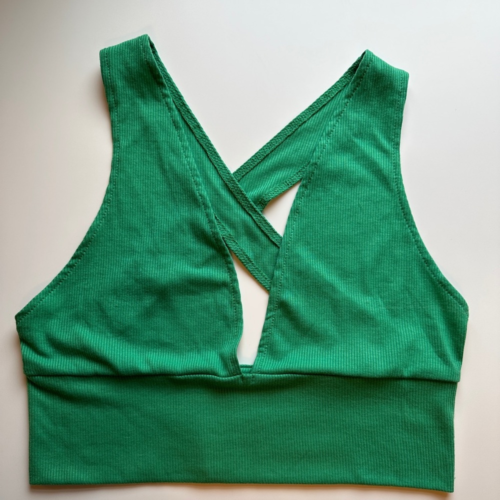 SHEIN Cross Back Crop Top